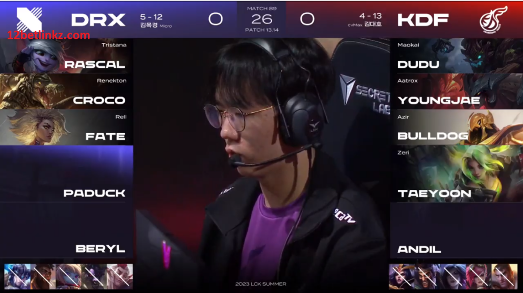 Lịch thi đấu Tuần 9 Ngày 5 LCK ngày 06/08/2023