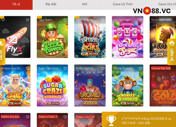 Chọn trò chơi yêu thích tại sảnh game này